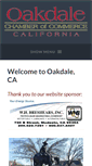 Mobile Screenshot of oakdalechamber.com
